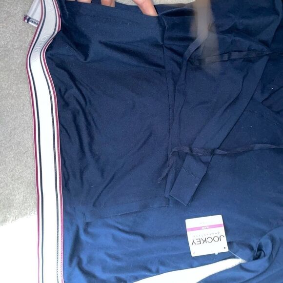 πNWT Jockey Sleep Cropped Blue Hoodie Size Large - Picture 11 of 13